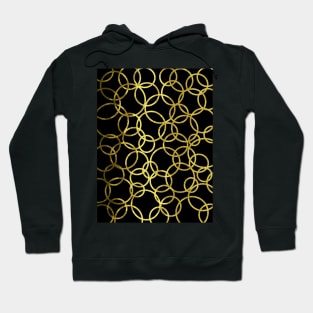 Gold Circle Abstract Hoodie